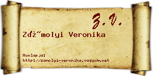 Zámolyi Veronika névjegykártya