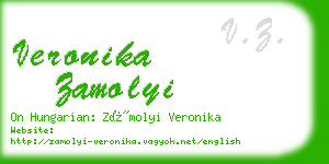 veronika zamolyi business card